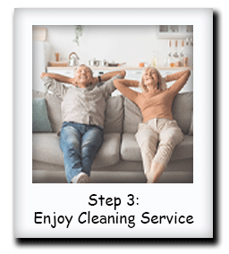 Enjoying professional carpet cleaning